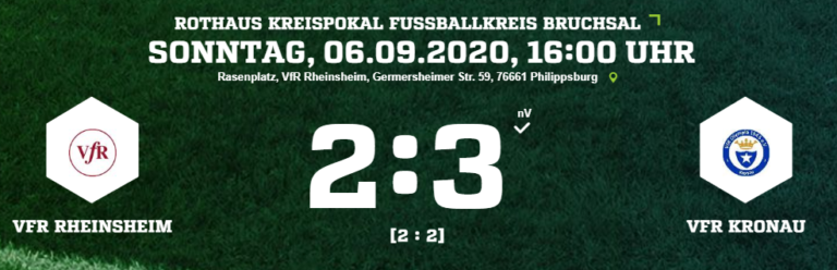 Spielbericht Kreispokal – 3. Runde