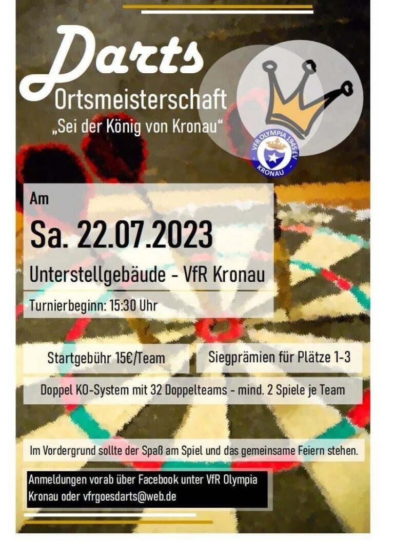 Darts Ortsmeisterschaft